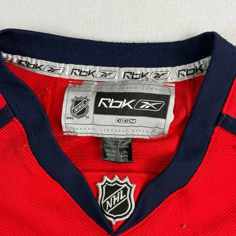 Washington Capitals Alex Ovechkin Reebok CCM NHL Youth Jersey Red L/XL #8‎